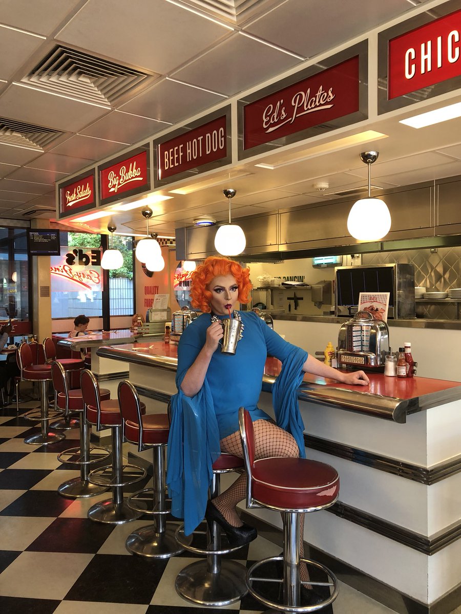 BeBraveQueen's tweet photo. Being Brave is Thirsty Work… Anybody else feeling Brave? @edsdiners https://t.co/anoniM9RDz #BeBrave  #Activation 
#BarleyHouseAgency  #BarleyHouseTeam  #Remarkable #Creative #BeRemarkable
#DragQueen  #Pride  #LondonPride  #Drag #LGBT  #LGBTQ  #PrideDay  #Euston  #EdsDiner https://t.co/FyJ6aokq3S