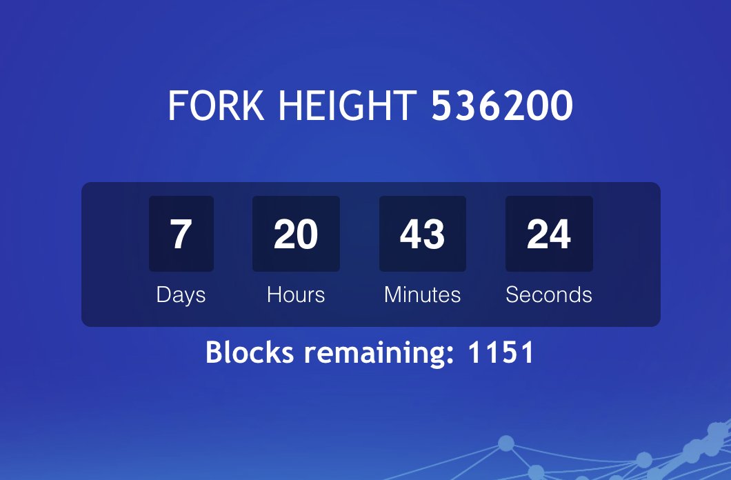 Bitcoin Gold Btg On Twitter Bitcoin Gold Mandatory Network Upgrade Countdown Block Height 536200 Estimated Days Remaining 7 All Btg Partners Including Exchanges Pools Wallets Must Upgrade Before The Hardfork