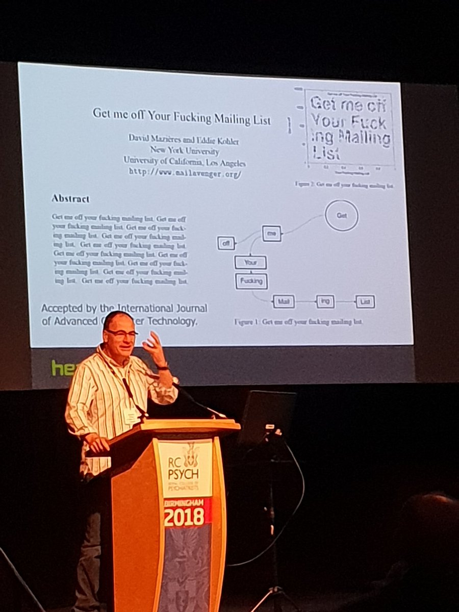 nashburner's tweet photo. This paper was actually accepted for publication by a predatory publisher. Hahahaha! #RCPsychIC https://t.co/TWdp5SqZLx