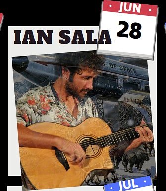 Dijous torna en Ian Sala (<a href="/IanSala/">Ian Sala</a>), un artista d'un altre món. Si no el coneixeu, veniu a veure'l, que presentar-lo per Twitter és impossible! 

De Roses, arquitecte, guitarra, harmònica, veu, molt humor i improvisació delirant 😁