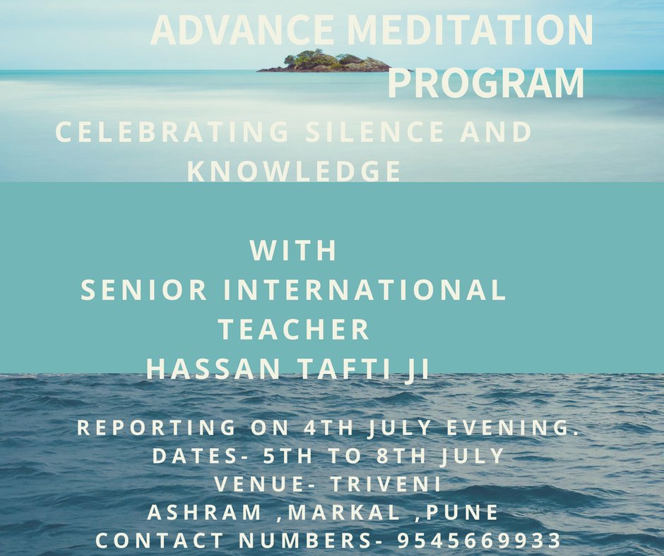 abondonedmateri's tweet photo. Embrace the Rains!!Just Drop your Routine!Repose in the self &amp; Rejuvenate Yourself to take on the world for next 6 months!!Advance Meditation Course from 5th-8thJuly in Triveni ashram.Celebrating Knowledge and Silence  with Senior International Teacher Hassan Taftiji. https://t.co/OvaY3RTKnq