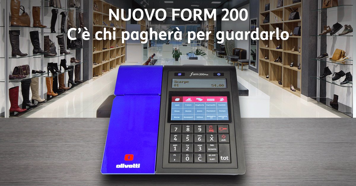 OlivettiOnline's tweet photo. #OlivettiSmartRetail
Semplice, smart, di design: il nostro nuovo #registratoredicassa FORM 200 vi aiuterà nella gestione del vostro negozio grazie ai tanti applicativi #smartretail per cui è predisposto https://t.co/M63NC8dkY7 #negoziodigitale @gdt62 https://t.co/Uow3Diawqi