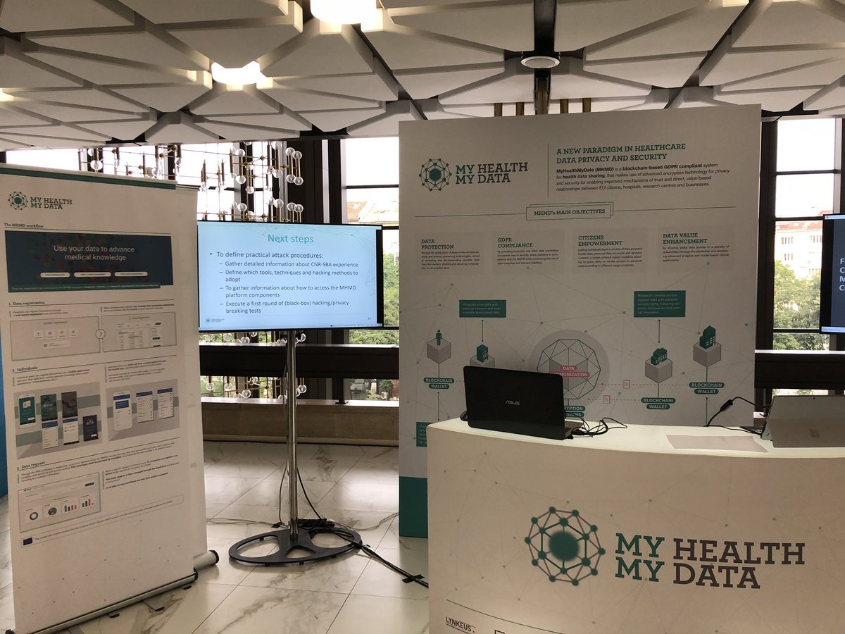 Ready for the live demo of the first <a href="/myhealthmydata/">MyHealthMyData_EU</a> prototype at the <a href="/EU_Commission/">European Commission</a> #DigitalAssembly2018 #DA2018eu #DA18eu! Come visit our booth!