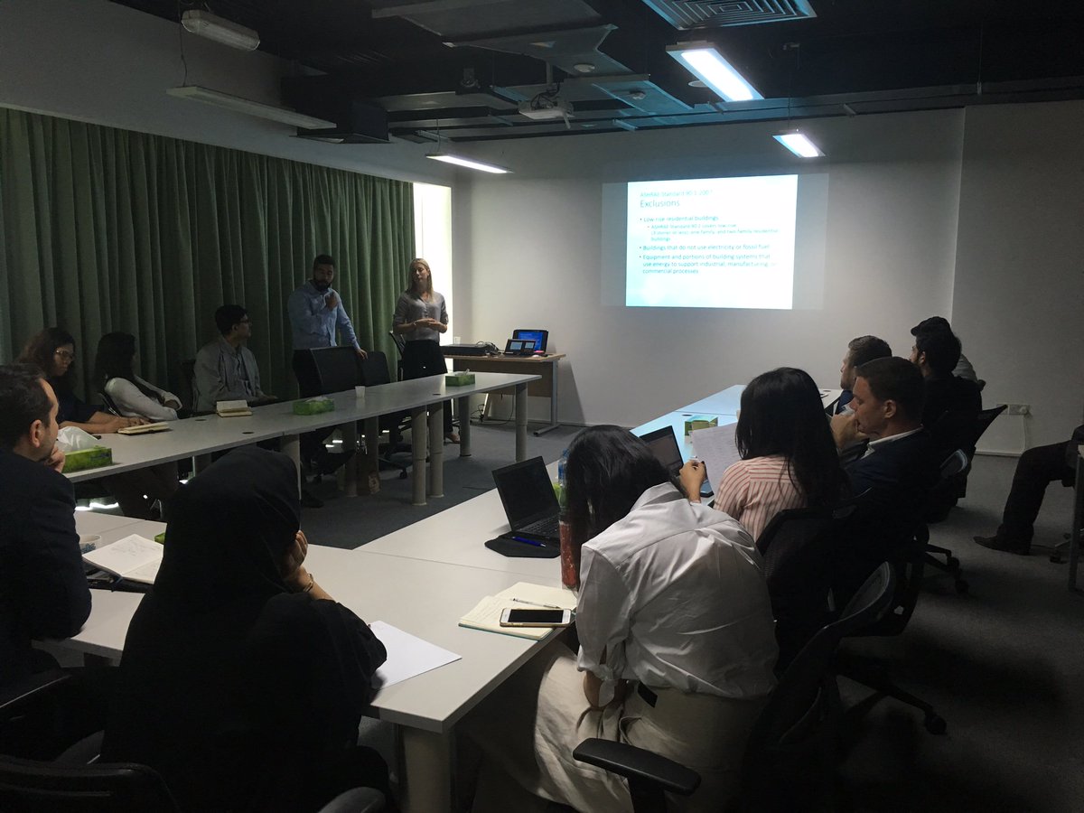 EmiratesGBC's tweet photo. #BacktoSchool @EmiratesGBC Members locked in and #learning all about #ASHRAE90.1 #Code #EnergyStandard  #EnergyEfficient #BuildingsDesign  #KnowledgeSharing #That's #WhatWeDo #Education #BetterBuildGreen #MonthlyTechnicalWorkshop https://t.co/6R9a7ren2s