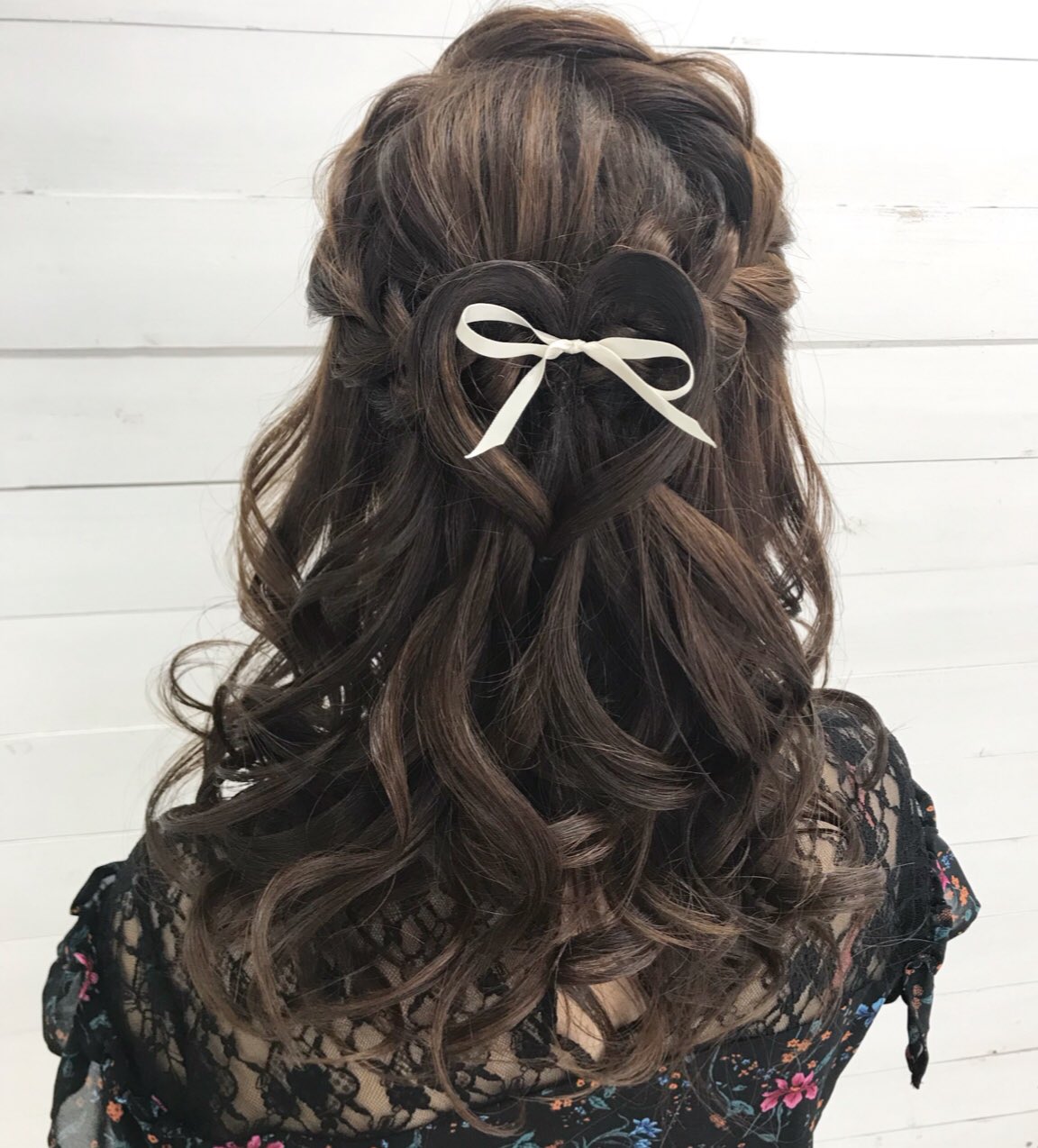ヘアセットサロン 栄 錦 グランディール Twitterren 両サイド編み込み バックスタイルにハート ハートヘア ヘアセット ヘアアレンジ ヘアメ ヘアメイク セットサロン 名古屋セットサロン 名古屋ヘアセット 名古屋 栄 錦 グランディール