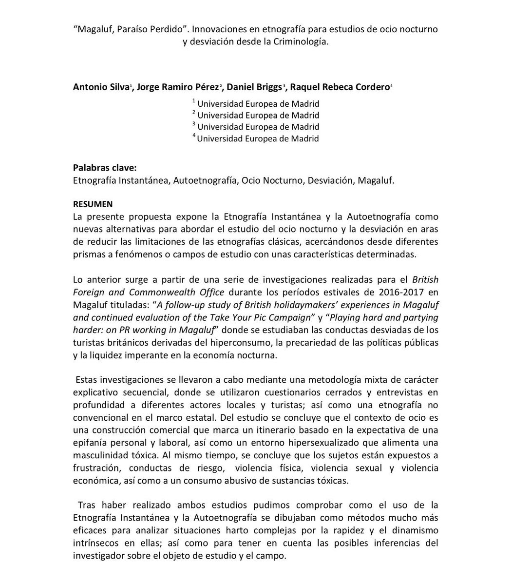 CSIT_ONG's tweet photo. Por último, @jramiroperez & @Romman_yeah (@UEuropea) nos hablarán de mixed methods, ultra realismo, innovaciones etnográficas en el ocio nocturno e incluso sobre un estudio centrado en los riesgos que lxs millennials asumen en las app afectivo-sexuales #cecrim18 #csitong https://t.co/sv8RTVwRff