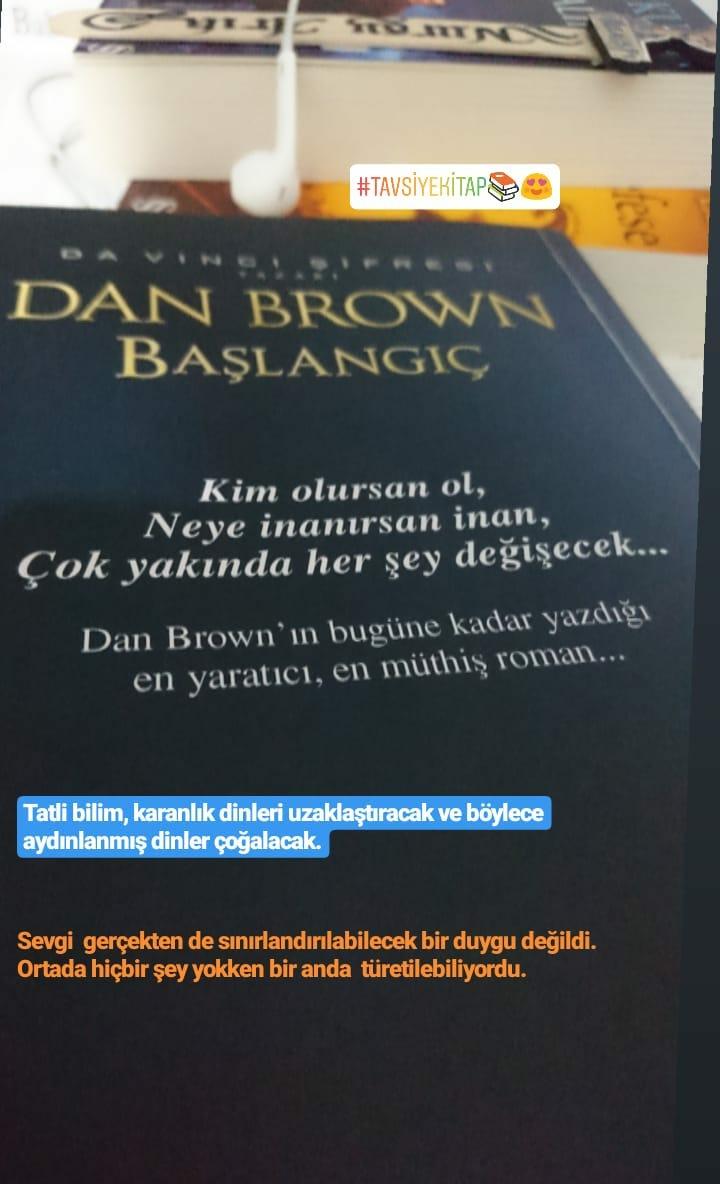 a_nuraay's tweet photo. Elime ilk aldığım andan itibaren bırakamamam ve her anını gözümde canlandırabilmemle birlikte;sanat ile bilimin iç içeliğini, yaşamın nasıl başladığına ve nasıl biteceğini bilim ile gözler önüne seren bir kitap.Şiddetle tavsiyedir.Bitince boşluğa düşüyorsunuz #danbrownorigin https://t.co/iwiDeUwf3t