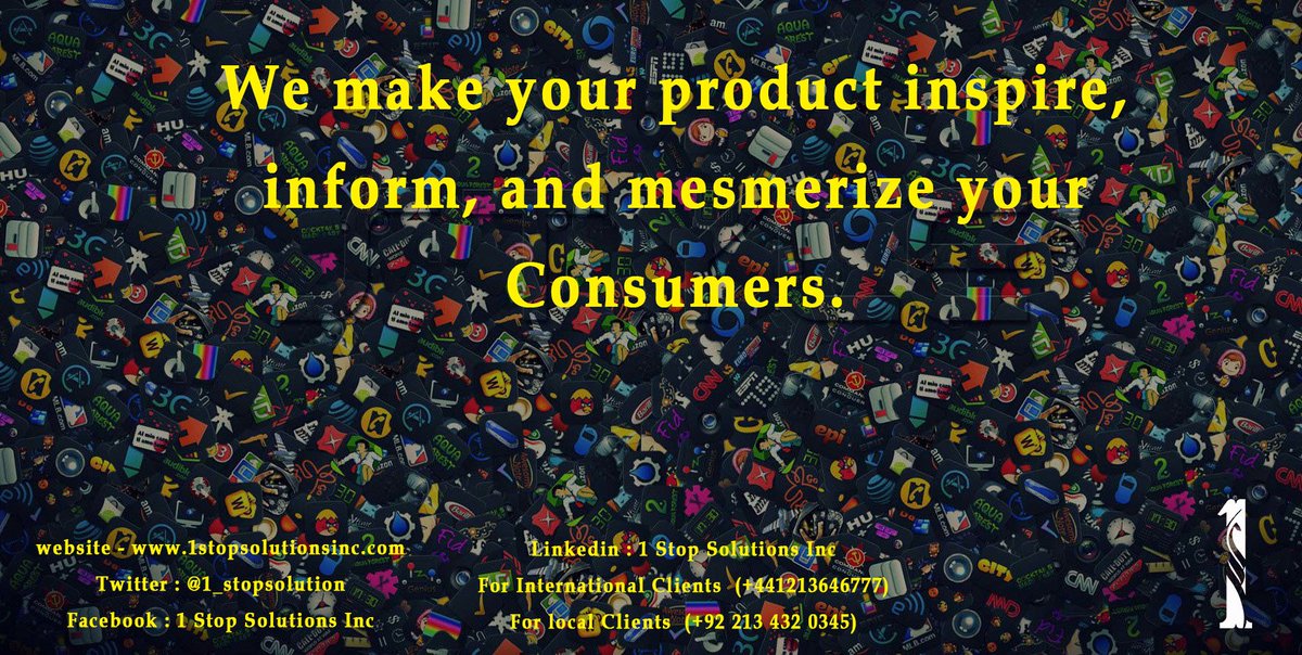 1_stopsolution's tweet photo. 1 Stop Solutions Inc - Greatness Starts from Here

https://t.co/O3IgOKpFTY

Facebook : 1 Stop Solutions Inc

Linkedin : 1 Stop Solutions Inc

#1StopSolutions  #GreatnessStartsFromHere 
#GraphicDesigning  #ERP #MobileApp #Web #ContentCreation #DigitalMarkeitng https://t.co/Lg16E7wEMY
