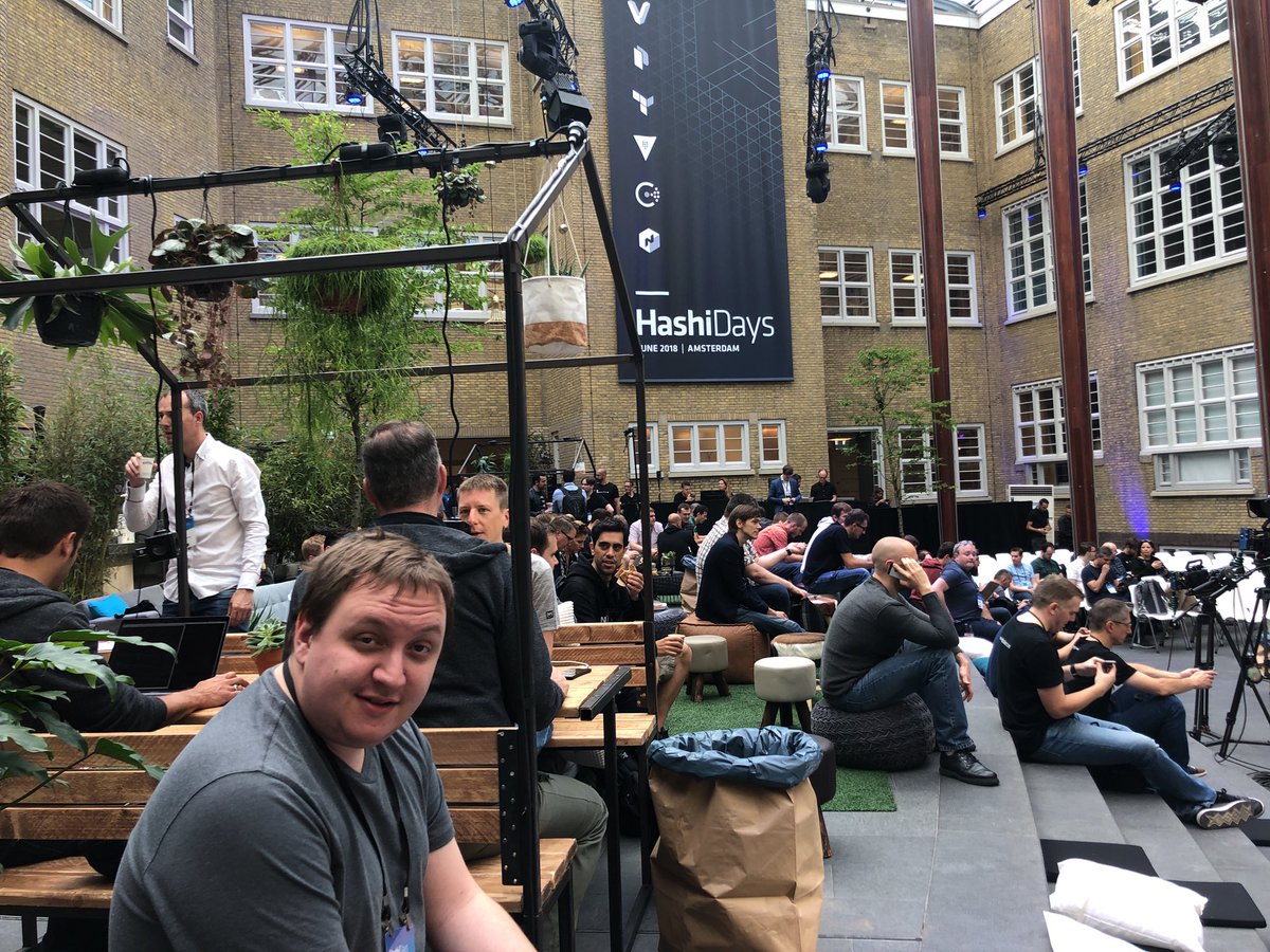 At #hashidays getting the latest on cloud automation with <a href="/Cognito_iQ/">Cognito iQ - A Totalmobile Company</a>’s cloud architect <a href="/symondsio/">Matt</a>