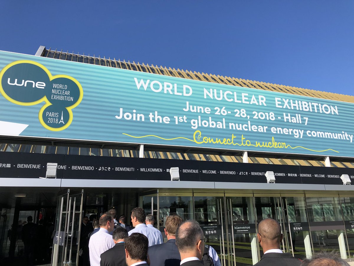aidan_engineer's tweet photo. It’s going to be a great day here at the World Nuclear Exhibition. #WNE2018 https://t.co/XZ4VYRtRXd