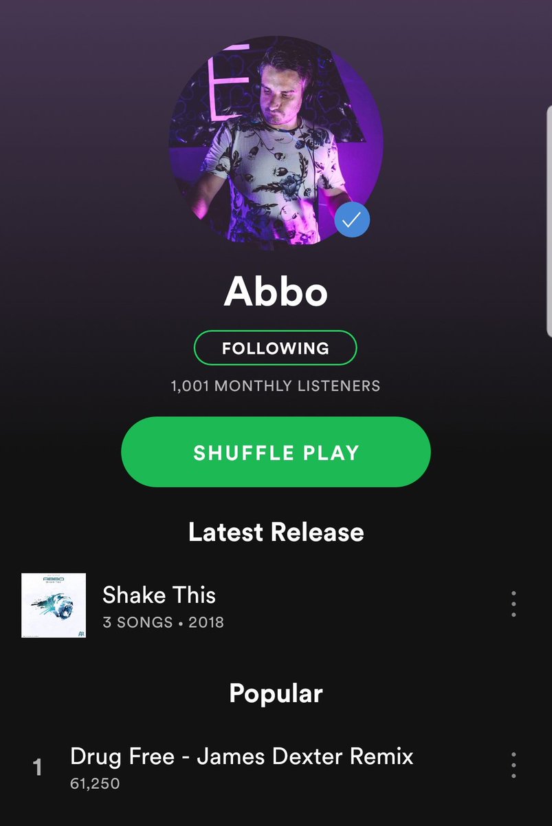 Abbo_dj's tweet photo. Follow me on @spotify to catch up on all of my music and stay up to date on new tracks as soon as they are released here.....

https://t.co/2ixvbp5ld6

#Housemusic #TechHouse #NewRelease #music #Spotify https://t.co/xxWQ71MHor