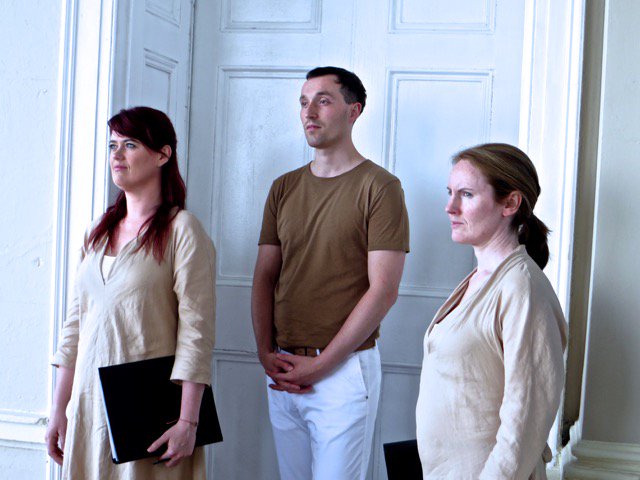 LizRocheCompany's tweet photo. A few pics by costume designer Joe Vanek from Pilgrimage's dress rehearsal at @SiriusArts last week. Thanks again to all our audiences. We're delighted with such a positive response.
And thanks to all at Sirius & @CorkMidsummer for their support.
#Midsummer18 #CorkLike https://t.co/jZotmqJmmt
