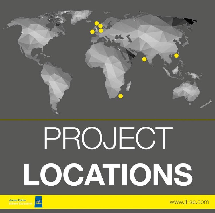 JFSubseaExcav's tweet image. With bases in five continents, we are a truly global partner for our client base. This month alone our tools were operational from Scotland to South Africa.