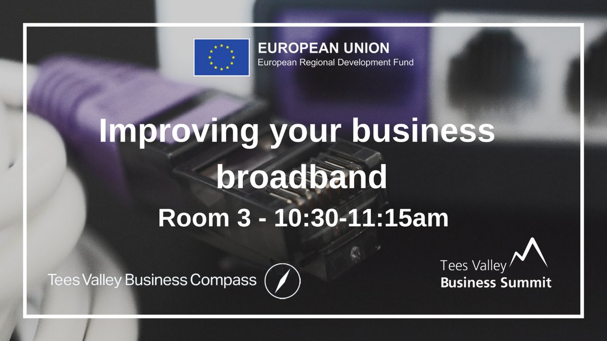 TVBCDianne's tweet photo. Going to the @TeesVBSummit on 3/7? 
Want to know more about improving your business broadband &amp; the funding we have available to help you do this? Don't miss our seminar 10:30-11:15 on this! Register now https://t.co/t5FRKDBE2P 
See you there 
#TVBS18 #TeamTVBC https://t.co/86yMjuKf4Q