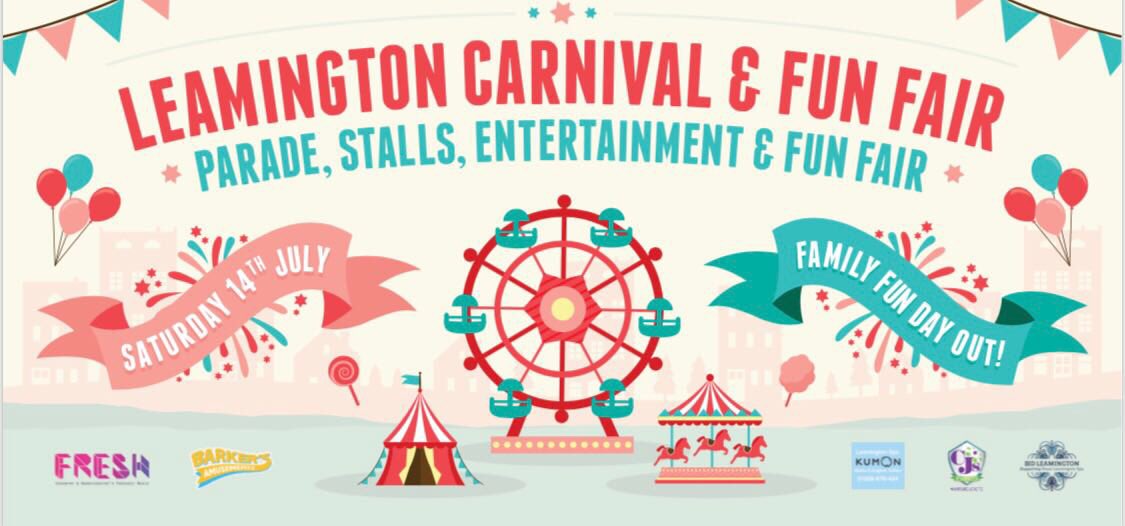 LeamCarnival's tweet image. - @PumpRoomGardens will be filled with stalls, food, drink and entertainment with @freshcov, along with the incredible @barkersfunfair! Come and see us on 14th July! leamingtoncarnival.org.uk