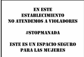 naizplus's tweet photo. ⛔ ‘La Manada’ no es bienvenida.⛔
#StopManada 
El movimiento feminista andaluz impulsa una campaña para promover su rechazo 
https://t.co/k8j53M8Hyl https://t.co/VMYk0ejacl