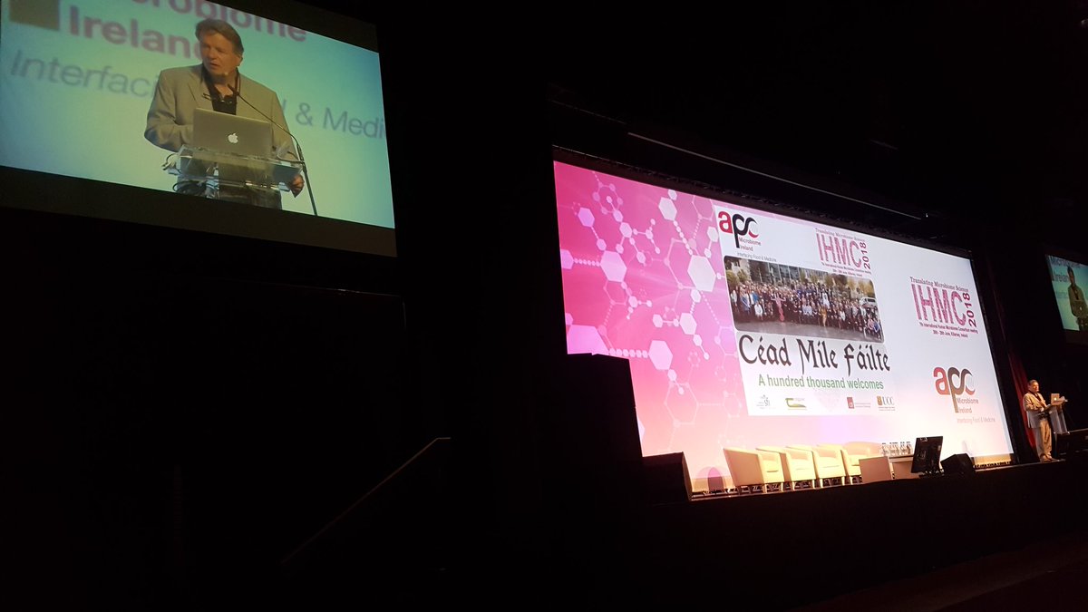 IHMC2018's tweet photo. @Pharmabiotic director Fergus Shanahan getting proceedings underway #IHMC2018 #translatingmicrobiomescience https://t.co/8DO4nqEDcV