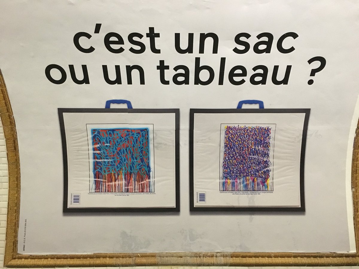 zeparisienne's tweet image. C’est maintenant dans la station Saint Augustin : la réponse sera donnée ! #Jonone @LeclercBonPlan @Abbe_Pierre