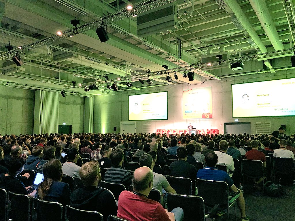 #droidconBerlin kicks off in its 10th  edition with full house of 1500+ #android developers from across the region