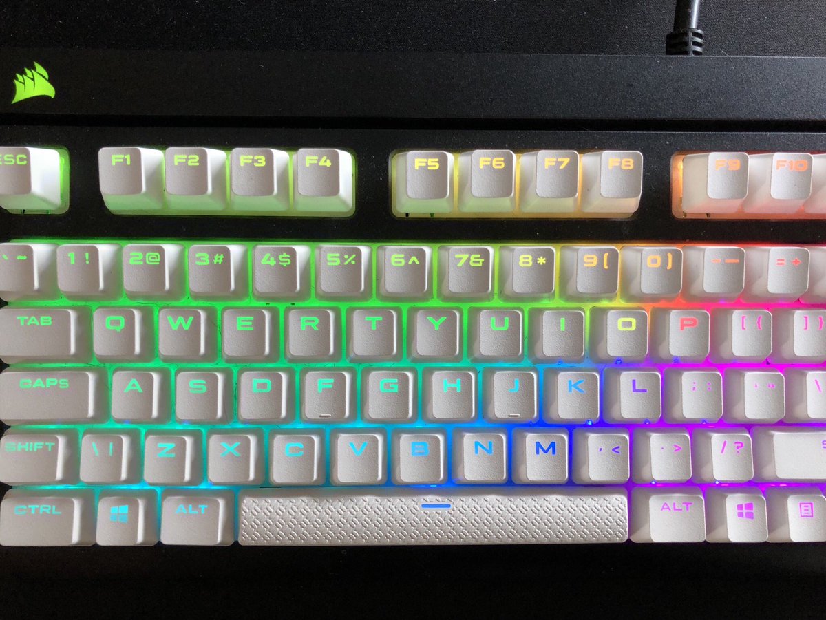 Eryc The Corsair Strafe Keyboard With White Keycaps