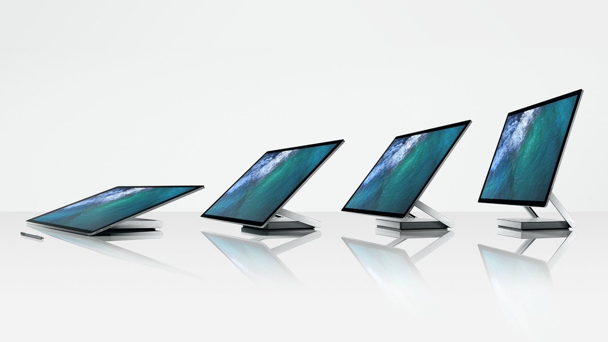 Een machine die een diepe buiging voor je maakt... #SurfaceStudio verandert jouw manier van werken, kijken en creëren. http://msft.social/4lIf58