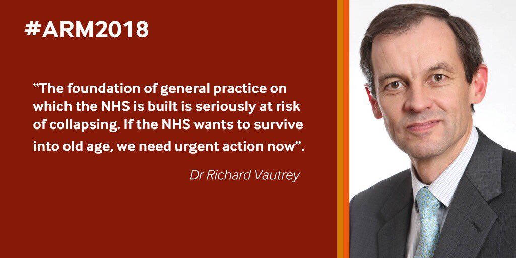 'Let me make it clear, it is now time to worry!' <a href="/rvautrey/">Richard Vautrey</a> tells #ARM2018 in an impassioned address