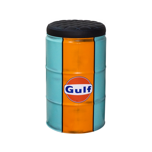 DrumGulf's tweet photo. OIL DRUM STOOL
•Attractive, comfortable, industrial design, handmade
•New style Future Design or slightly worn looking,mat style Vintage Design versions in Gulf colors
•Non slippery rubber legs
•Black Air-Tex leatherette carpet with plain or padded design https://t.co/tzV77Y5XNy