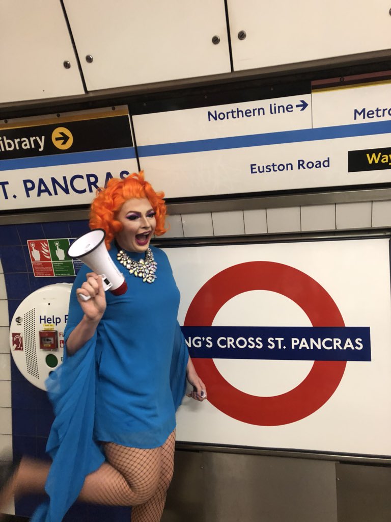 BeBraveQueen's tweet photo. King’s Cross, what a ReMarkable place, Keep following my journey! https://t.co/anoniM9RDz #BeBrave  #Activation 
#BarleyHouseAgency  #BarleyHouseTeam  #Remarkable #Creative #BeRemarkable
#DragQueen  #Pride #WeStandTogether  #LondonPride #Drag #LGBT  #LGBTQ  #kingscross  #EdsDiner https://t.co/gse4wqkwnq
