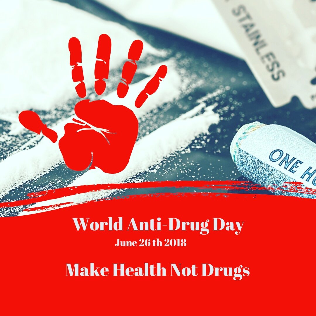 World Anti-Drug Day June 26th 2018
Make Health Not Drugs

#worldantidrugday 
#AntiNarkoba