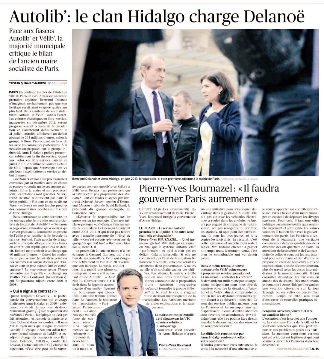 Quelle indécence. Bertrand Delanoë a été visionnaire, on aurait pu espérer qu’<a href="/Anne_Hidalgo/">Anne Hidalgo</a> soit au moins gestionnaire de cet héritage. Finalement elle en sera la liquidatrice. En 2020, reprenons le chemin de l’innovation. #Alternance