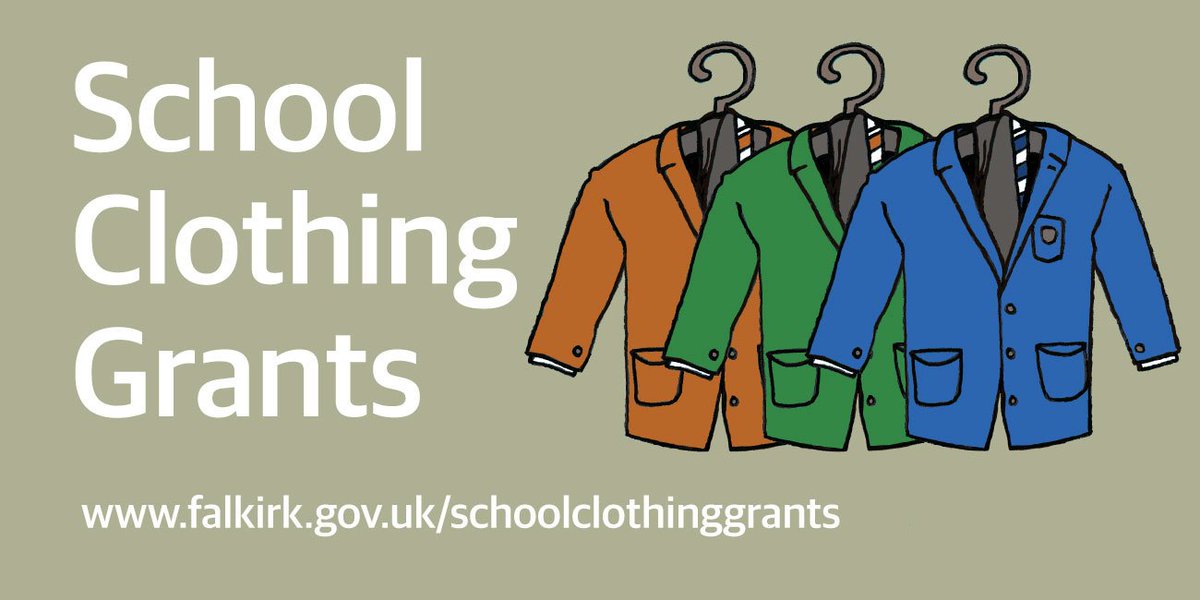 £100 is now available for school clothing for families on low incomes/benefits – find out if you qualify: falkirk.gov.uk/schoolclothing…