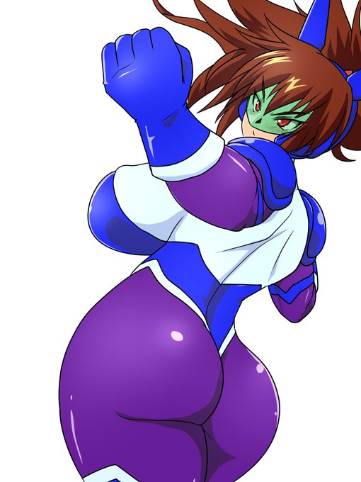 なんかよくパンチしてる姿を描いてほしいって言われるので描きましたブルーラビット 