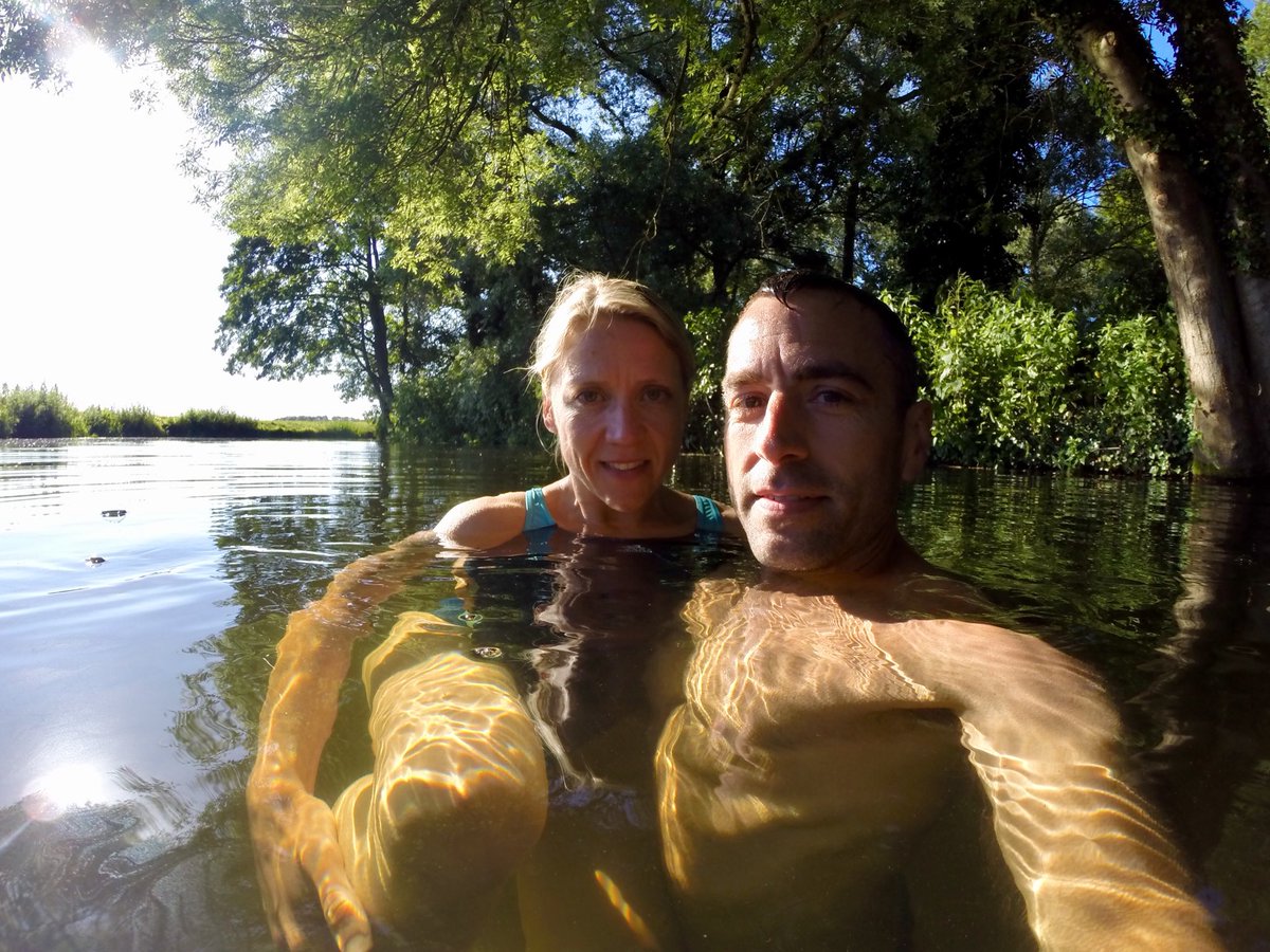 Perfect #SummerSolstice evening swim. Found a little stretch of Suffolk river just for us. Doesn’t get much better. #yearofadventure <a href="/youth_adventure/">Youth Adventure Trust</a> #swimming #wild #outside #photography