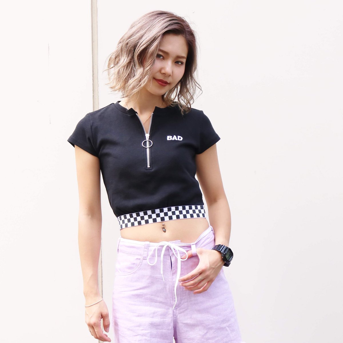 BADSTOREjapan's tweet photo. New Arrival
【SENTIMENT TOP】
裾のチェッカーがポイント❣️
ハーフジップのショートスリーブです。
→https://t.co/vSI0cjsORW
SHIBUYA109 ☎︎03-3477-5039
MYSTIC ☎︎06-6121-6362
#b_a_d #badstore #shibuya109 https://t.co/kq2IJ8kD8d