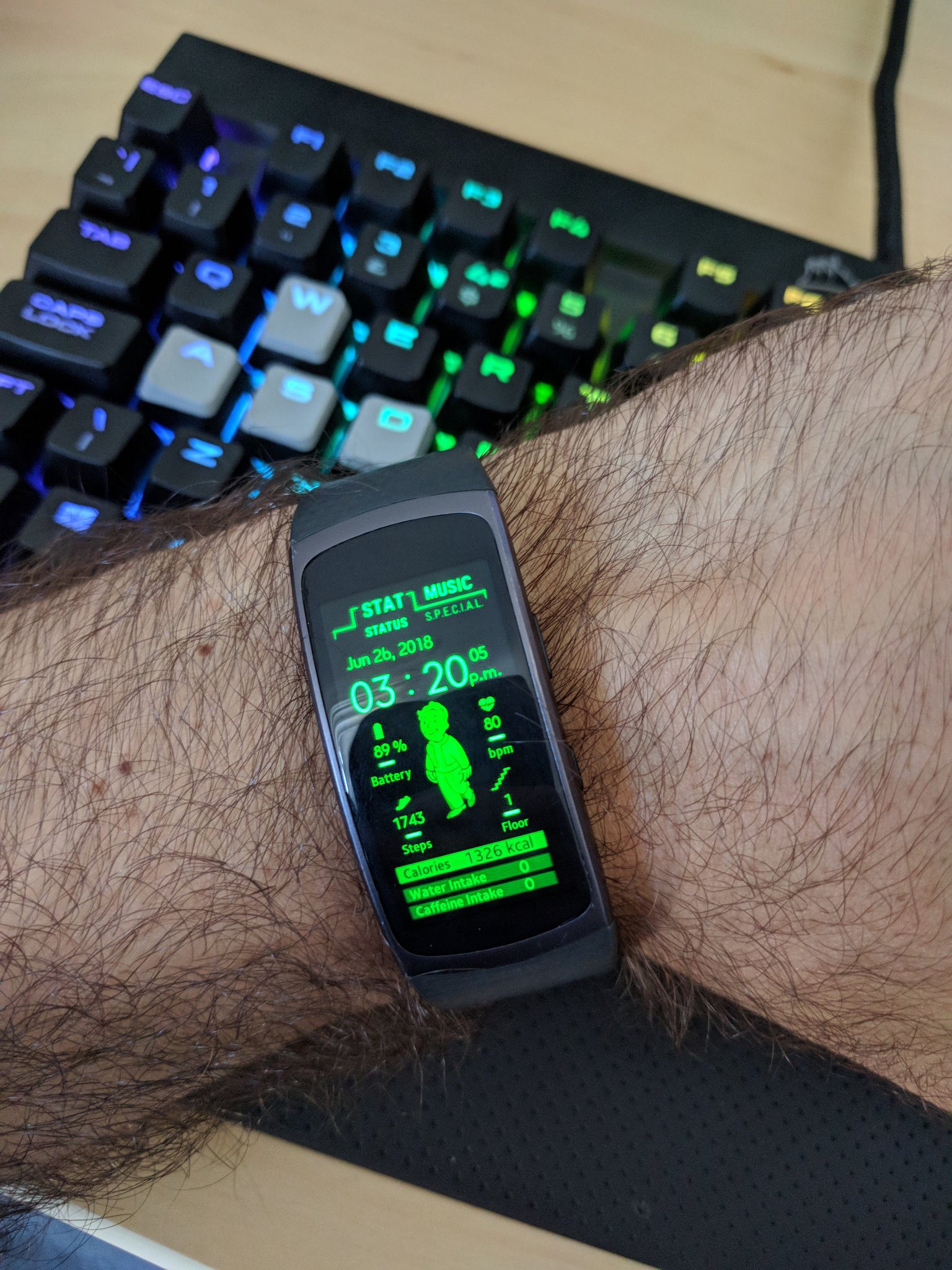 Adam Vjestica on X Discovered I could turn my Samsung Gear Fit 2 into a Pip Boy last night and now I can t stop looking at it. Fallout Fallout76 Hairy https t TPIteIrfYH X