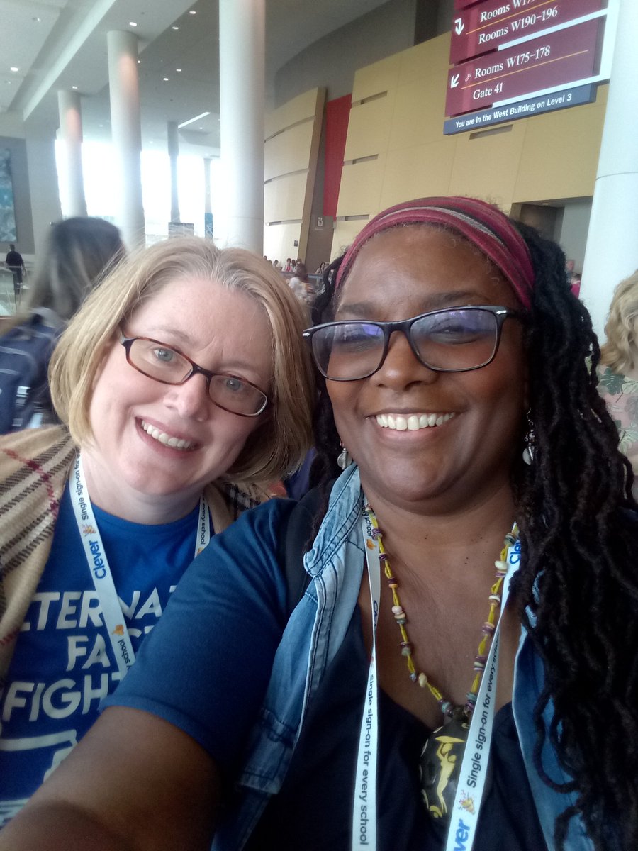 K_Piot's tweet photo. @elissamalespina @iste Glad we crossed paths yesterday! Any librarian dinners it lunches happening today? https://t.co/ZeklaoMi2P