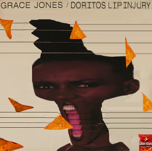 bumblr2's tweet photo. Grace Jones attacked by the ghost of Russell Harty in crisp form #bumblr https://t.co/HoKdu7fwVp