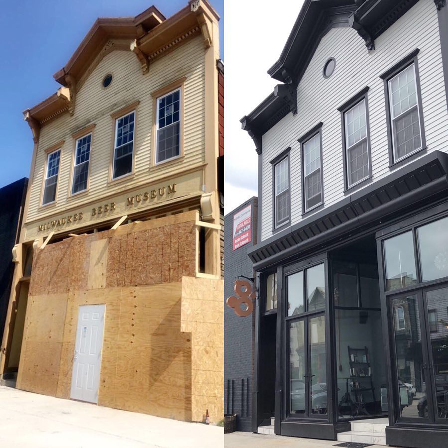 We love our new office building located in Walkers Point. Built in the 1880’s we decided to embrace a Victorian-Industrial-Steampunk blend to pay homage to the era of the building’s construction. #mkehome #historicwalkerspoint #digitalmarketing #milwaukeearchitecture #steampunk