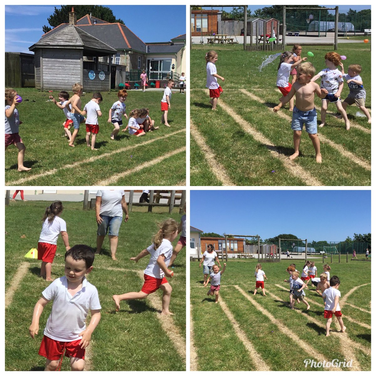 CarnBrea_PP's tweet photo. What a fab PE lessons playing waterbomb dodgeball, great spatial skills avoiding each other and gross motor skills throwing https://t.co/7pkxITc4o4