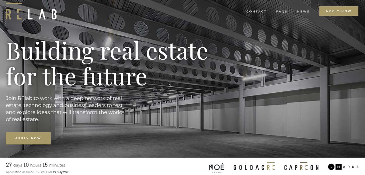 Let The Countdown Begin!!! Only 27 DAYS Left to submit your application for our new Accelerator Programme RElab... Check out our website to find out more - relab.tech