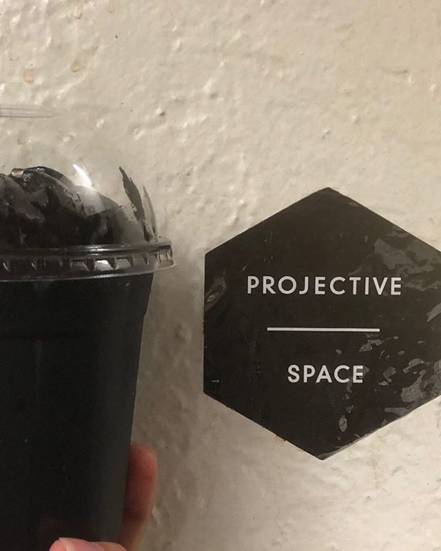 <a href="/roundkny/">Ockhyeon</a> really showing up with the black matte latte. Good morning world.
#projectivespace #lowereastside #newyork #coworking #events #nyc #roundkny #coffeshakes bit.ly/2N26FHx #projectivespace