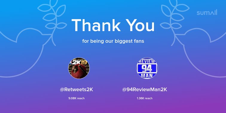 SportsBattles94's tweet photo. Our biggest fans this week: @Retweets2K, @94ReviewMan2K. Thank you! via https://t.co/voztvGMeNv https://t.co/IE2or5Nff5