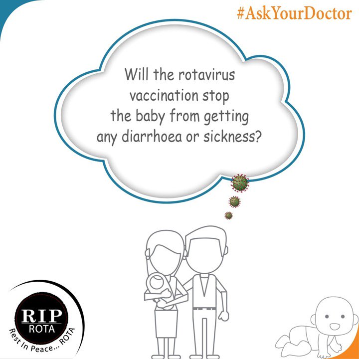 RIP_Rota's tweet photo. No, Rotavirus isn't the only cause of sickness and diarrhea in babies so some may still become unwell.

However, rotavirus is the commonest cause of infant diarrhea and  the vaccine makes a baby capable enough to fight against Rotavirus.

#RIPRota #Rotavirus #Sickness #Diarrhea https://t.co/Raz4IkSEfQ