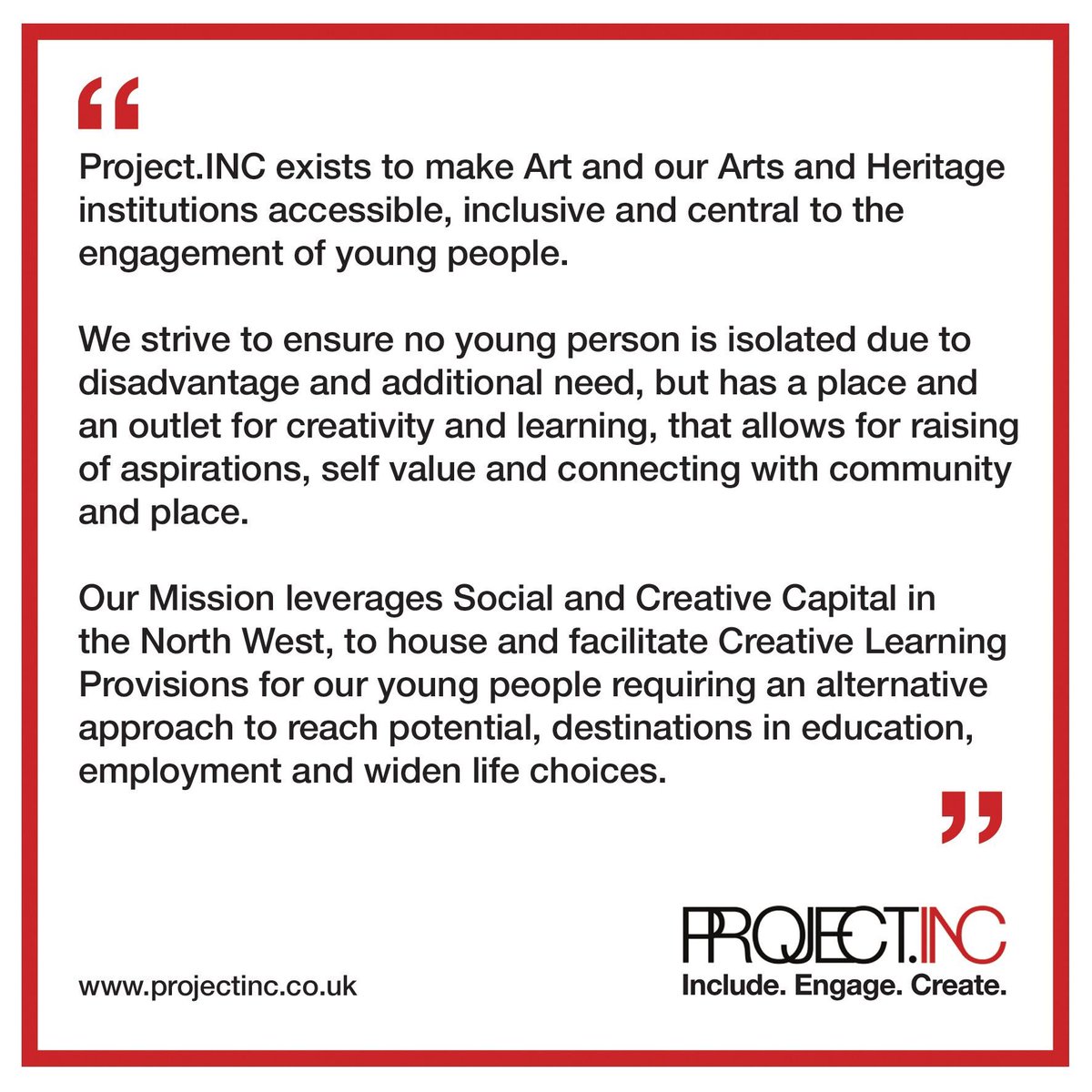 Proud to lead an amazing #Socient as we look towards opening 5 additional Project.INC bases across #GMCA over the next 2 years. #GreaterManchester #AlternativeEducation #Art #Socient #ProfitforPurpose <a href="/greatermcr/">Greater Manchester Combined Authority</a> <a href="/StockportMBC/">Stockport Council</a> @sector3_sk <a href="/SocialEnt_UK/">Social Enterprise UK</a>