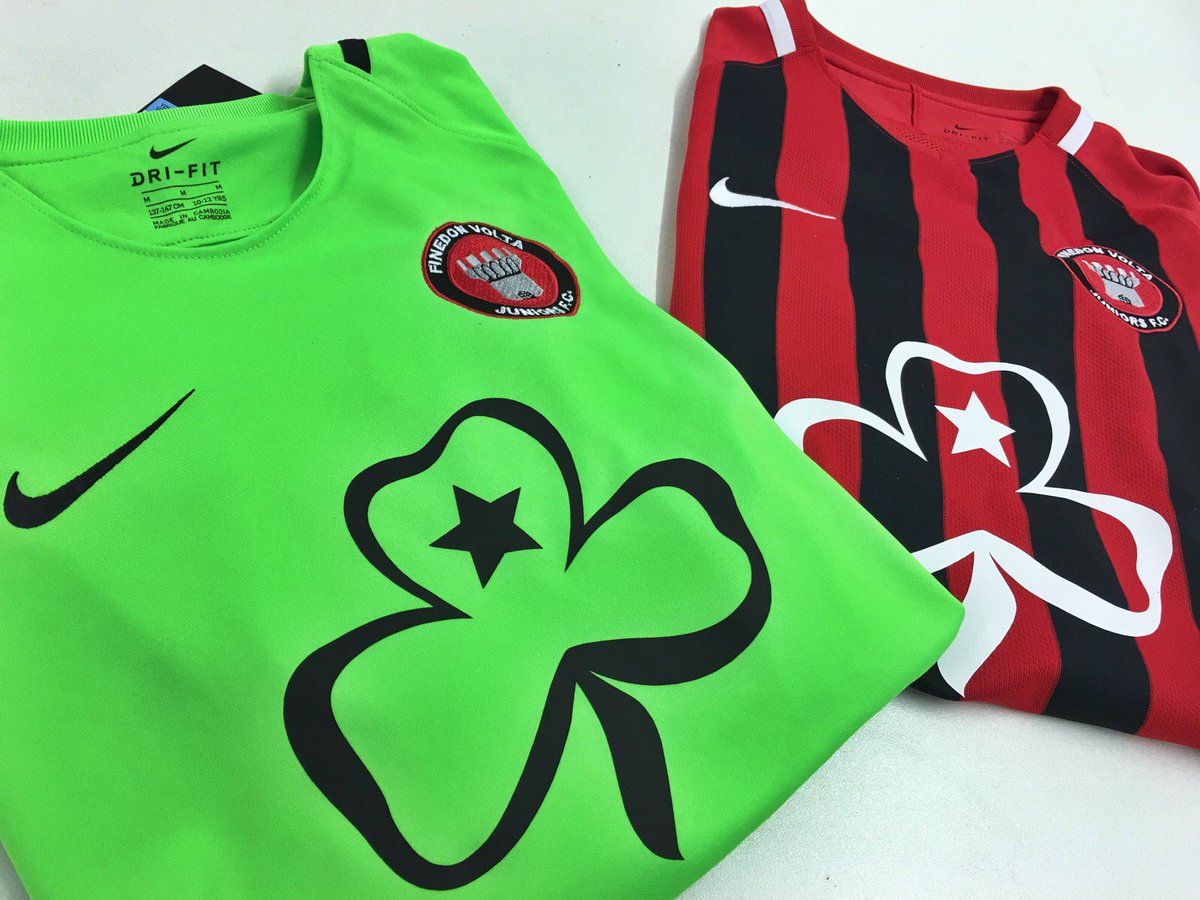 mdhteamwear's tweet photo. And just like the weather ☀️ our kits keep getting better and better ⚽️ Nike Striped III Division Kit for @finedonvoltafc Juniors sponsored by @TrefoilGuild #mdh #kitseason #ShinyNewKits https://t.co/q9vzxD796U