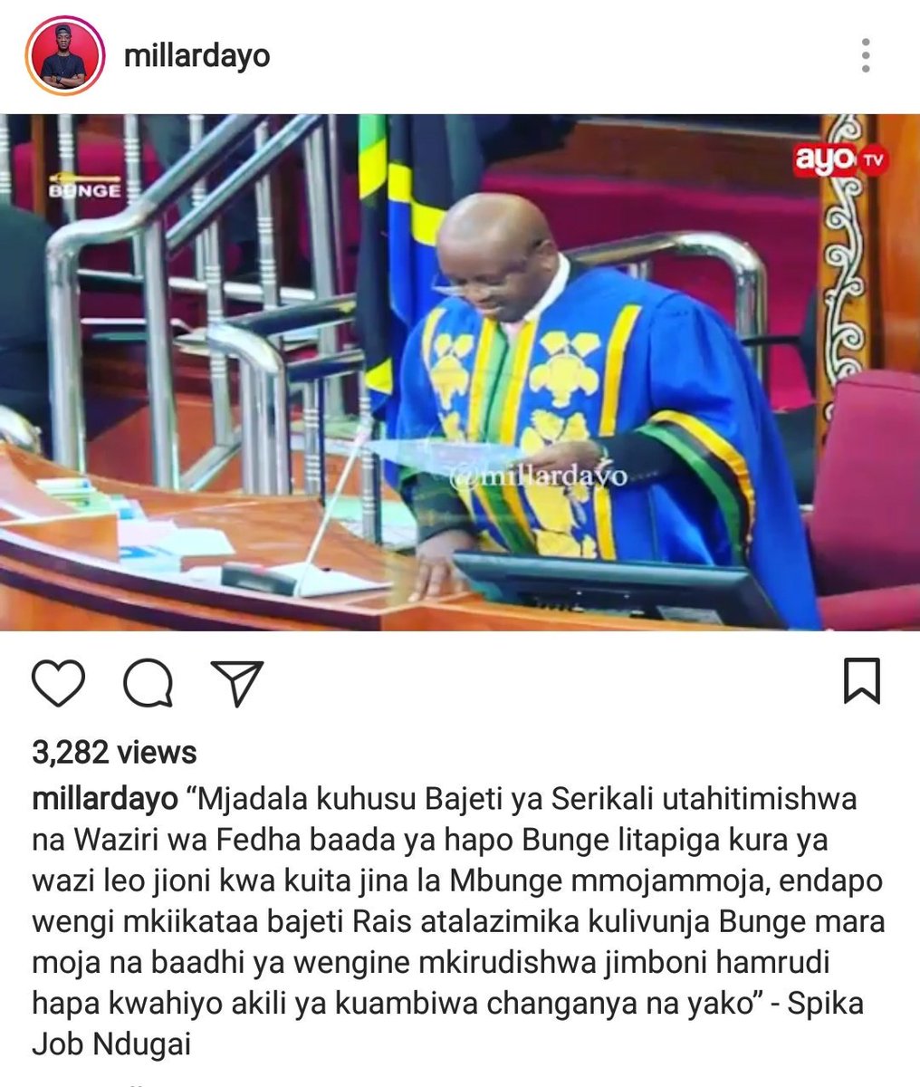Chahali's tweet photo. Mtu mfupi anachimba mkwara. He didn't have to. Linapokuja suala la kuamua kati ya maslahi ya nchi/jimbo/wananchi vs maslahi ya chama, sote twajua CCM ipo upande gani. Mjadala ndo unazikwa kama ule wa #OnePointFiveTrillion https://t.co/mUfeOFqEaX