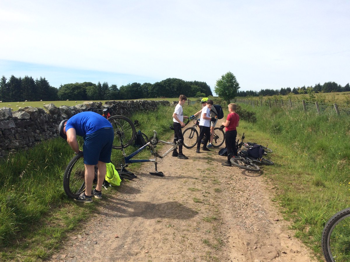 outdoormgfl's tweet photo. Only 3 days before @outdoormgfl closes for ever. Sad times. @BeeslackHigh 2 day bike journey from Bonaly in the Pentlands to Eddleston near Peebles. Well done riders. Glentress tomorrow. @MidlothianView @Mid_Advertiser  @midgov @mideduteam https://t.co/EKDCOu1s0f