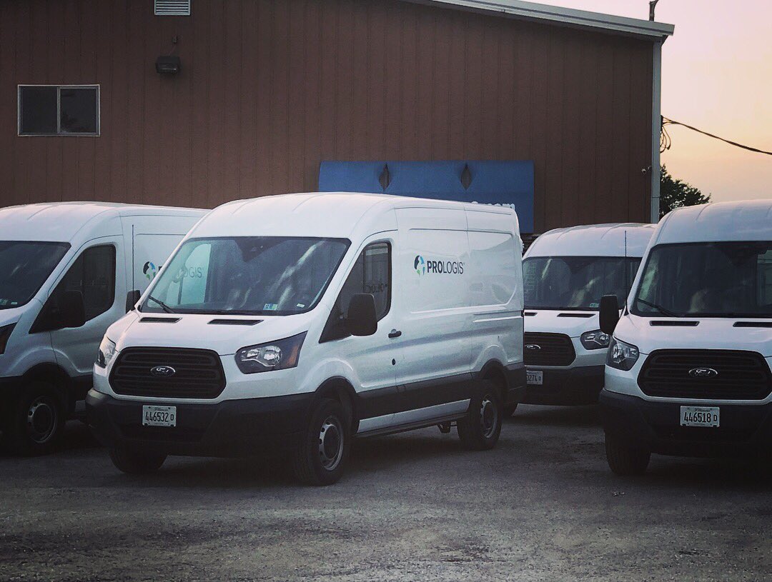This fleet is ready to go out to serve Ice Cream to tenants in Chicagoland. Have a large corporate event?  Want it branded? We have you covered.  Thx <a href="/Prologis/">Prologis</a> for having us out to serve. #logistics #supplychain #distribution #icecream