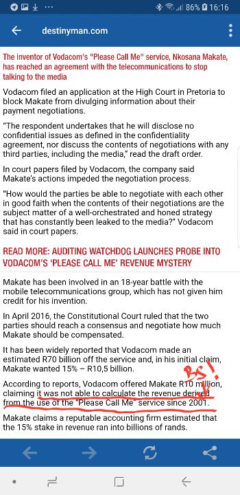 Dear <a href="/Vodacom/">Vodacom</a>, this is total bullshit! You keep electronic records of all traffic that passes though your " world class" network. We are not fools!