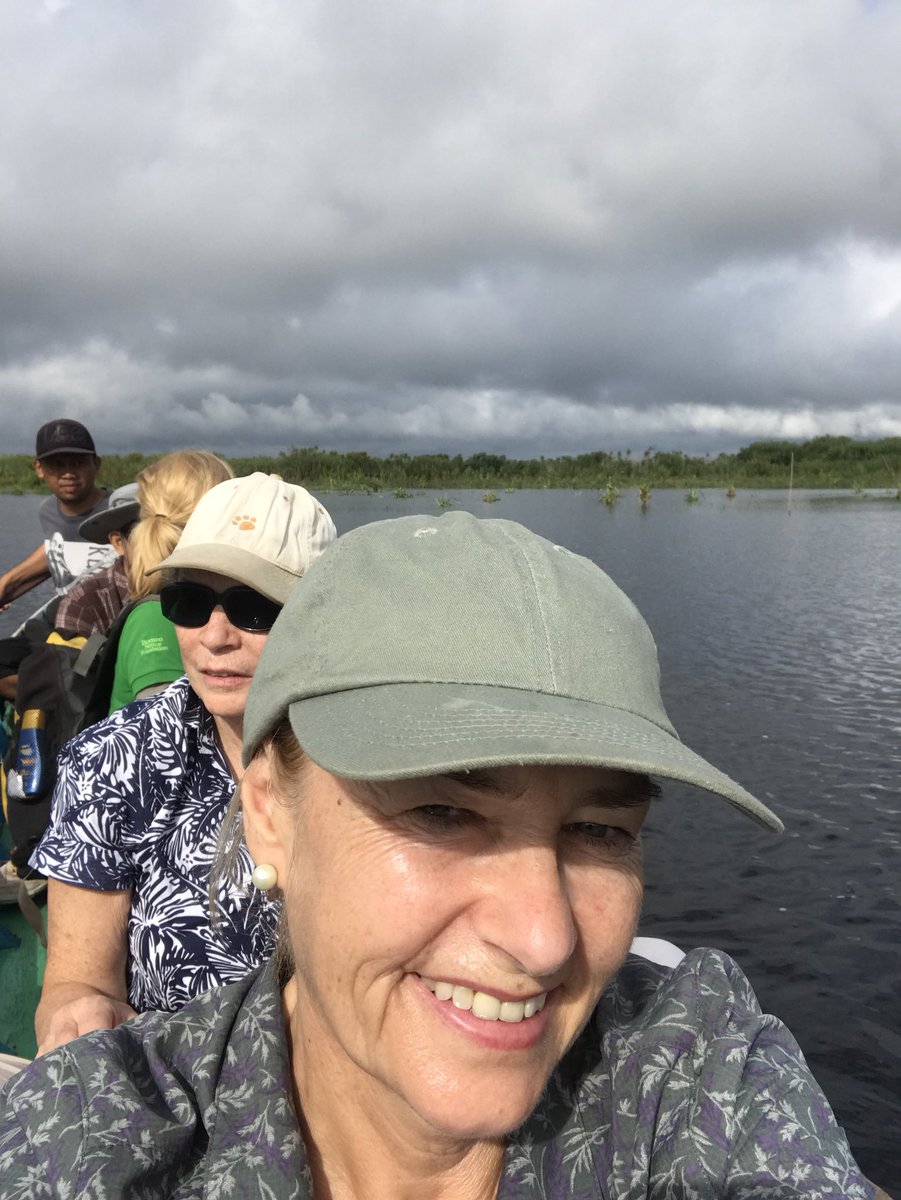 suemphillips's tweet photo. @TiraLondon and @suemphillips delivering Conservation Journalism Training @BorneoNature remarkable research centre in Sabangau. #BNFWorkshop #WildlifeWorkshop @TiraLondon https://t.co/wWDSCiU1VE